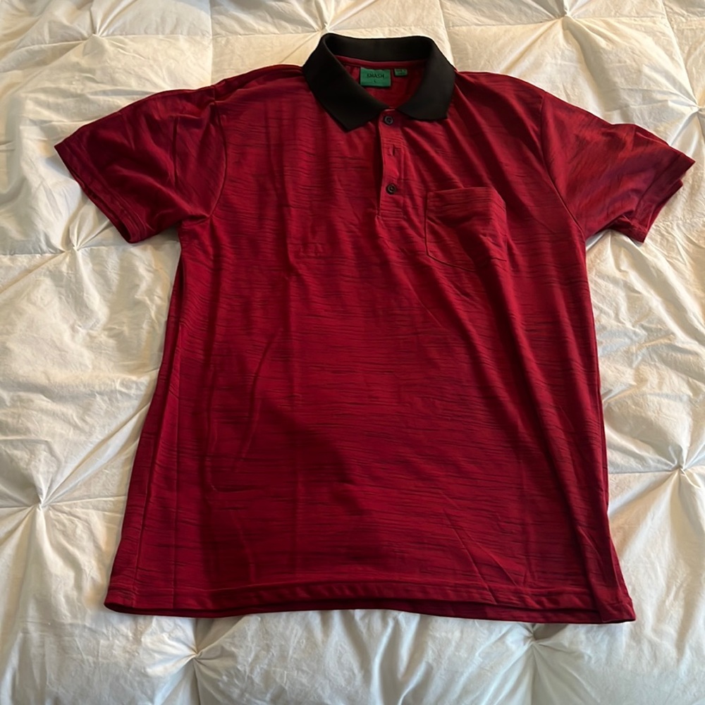 Collard short sleeve shirt